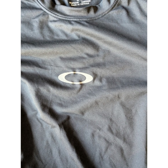 Oakley Hydrolix Mens Long Sleeve Performance Shirt Black Regular Fit Large L - Picture 2 of 9